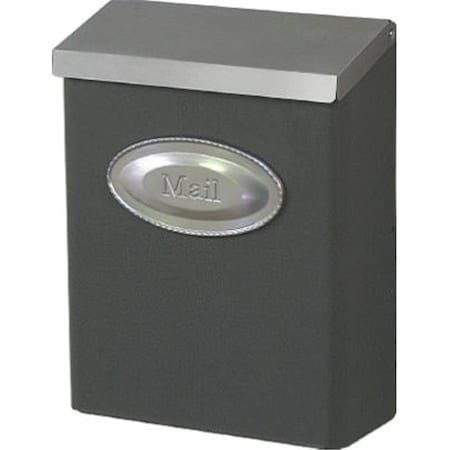 Solar Group Solar Group DVKPBZ00 Bronze With Nickel Lid Locking Vertical Wall Mount Mailbox - Extra Large 724847